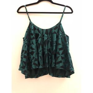 Love culture hunter green velvet top